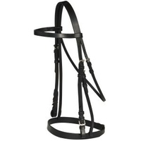 Norfolk Snaffle Bridle, Shetland - WB, Black or Brown,