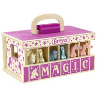 Breyer Stablemates Unicorn Magic Wooden Carry Stable