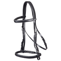 Zilco Padded Bridle with Cavesson - Black