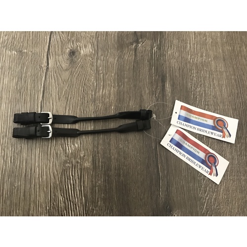Leather Lip Strap - PONY BLACK