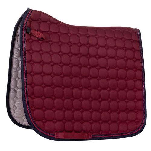 QHP Florence Burgundy Dressage Saddle Pad