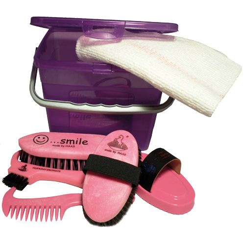 HAAS Children Grooming Box with contents - pink/purple