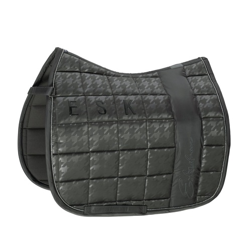 Eskadron Big Square Glossy Dressage Saddle Pad - Dark Olive