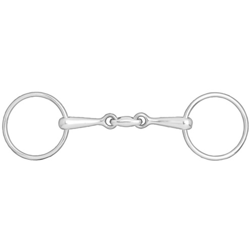 Double Jointed Loose Ring Snaffle Bit