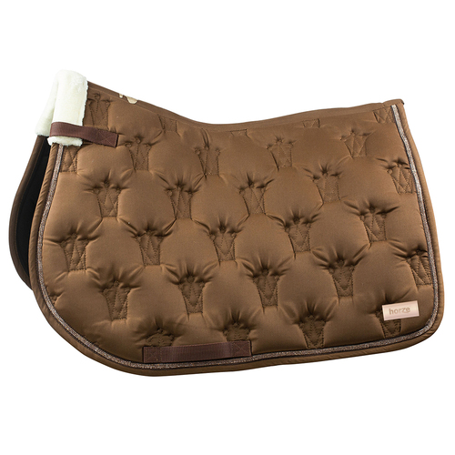 Horze Fairfax AP Saddle Pad - Full, Brown Robe