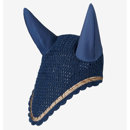 Horze Munich Ear net with Metallic Detail - Reflecting Pond Blue