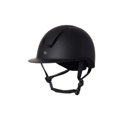 Horze Noir Riding Helmet with Sun Visor VG1 - Black
