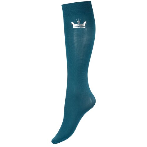 Horze Women's Emblem Thin Socks - Reflecting Pond Blue