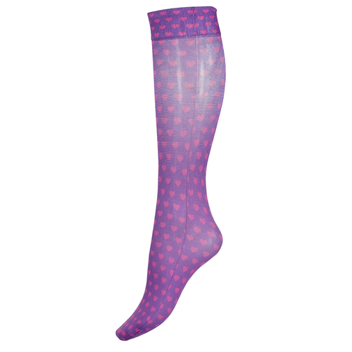 Horze Kids Thin Riding Socks - Gaudy Purple/Bougainvillaea Pink