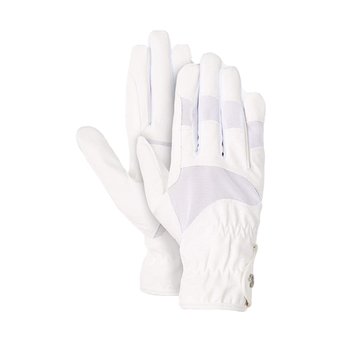 B Vertigo Flex Riding Gloves - White
