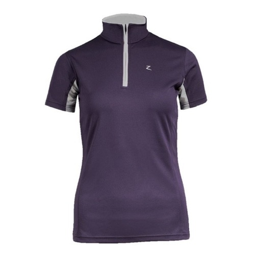 Horze Trista Women's Short-Sleeved Functional Shirt - Purple