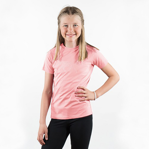 Horze Abbie Kids T-Shirt - Powder Pink