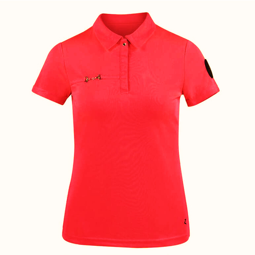Horze Denise Ladies Functional Polo Shirt - Pink