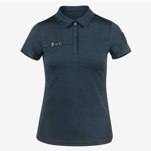 Horze Denise Ladies Functional Polo Shirt - Navy- Size: 34 (AU 6) Only