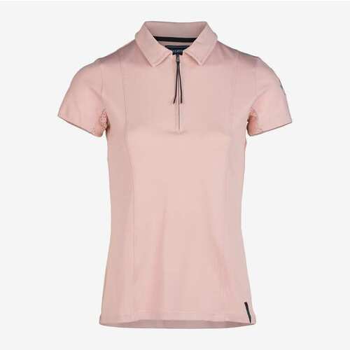 B Vertigo Claudine Women's Short Sleeve Polo Shirt - Silver Pink