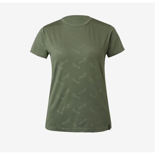 Horze Nina Ladies Functional T- Shirt - Olivine Green