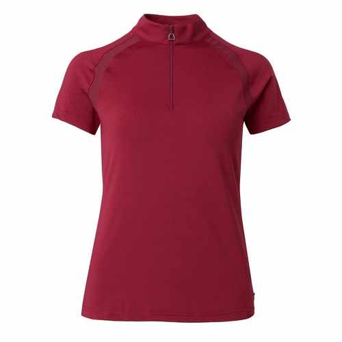 Horze Mia Women's Short Sleeve Training Shirt - Anemone Dark Pink