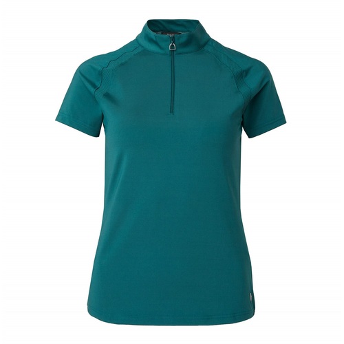 Horze Mia Women's Short Sleeve Training Shirt - Storm Green
