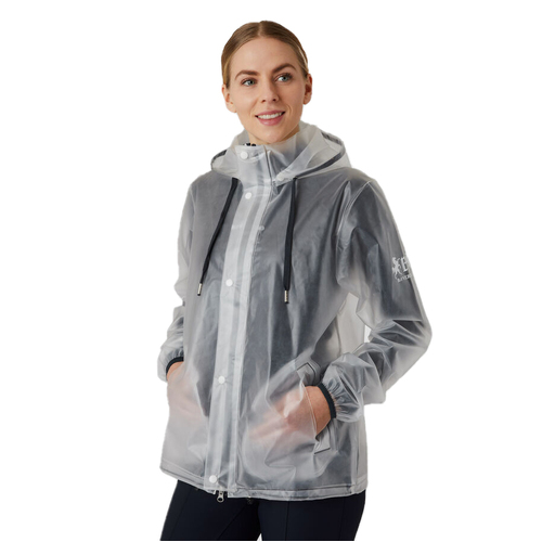 B Vertigo Remi Women's Transparent Rain Jacket - Size: 6-8 Aus
