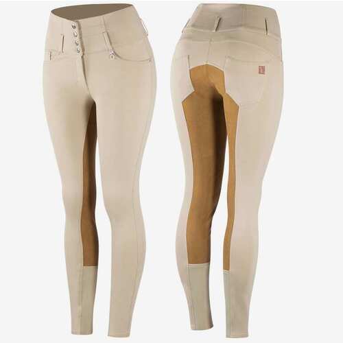 Horze Tara Ladies Leather Full Seat Breeches - Size 14 only