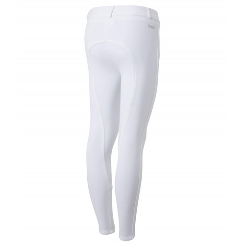 Horze Kids Active Silicone Grip Full Seat Breeches - White