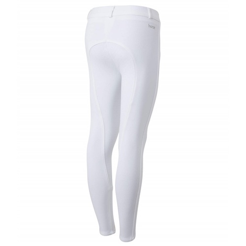 Horze Kids Active Silicone Grip Full Seat Breeches - White