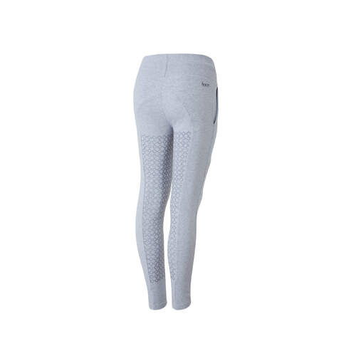 Horze Emmie Kids Organic Cotton Riding Tights - Ash Grey
