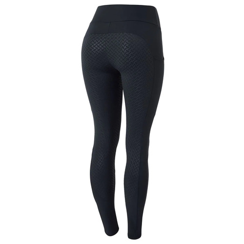 Horze Ginny Women's Silicone Full Seat Riding Tights - Dark Navy