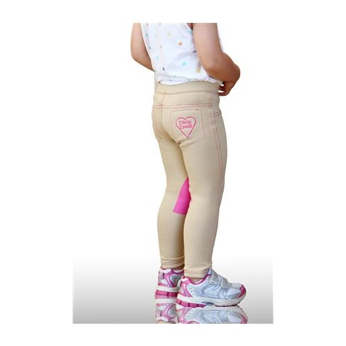 Little Lyndi Beige/Hot Pink Jodhpurs