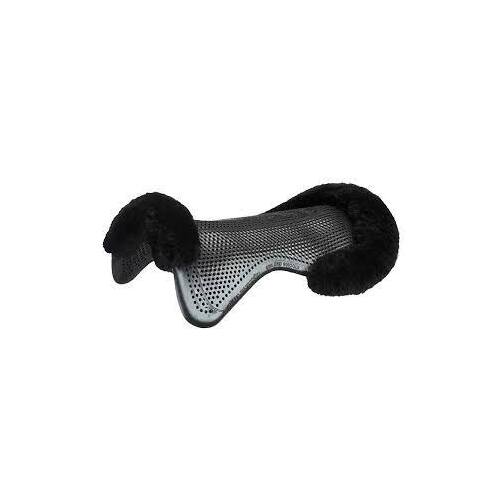 Acavallo Just Gel Lambswool Half Pad - Black