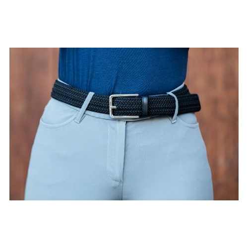 Cavalier Elastic Belt - Navy - Bone - Navy/White