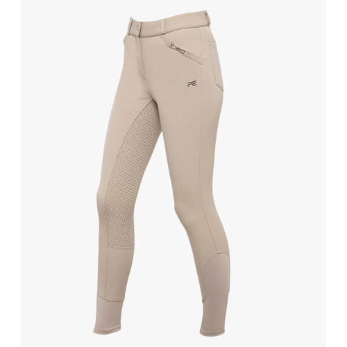 PEI Brava Junior Full Seat Gel Competition Riding Breeches - Beige