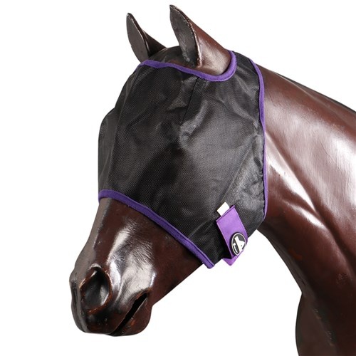 Showmaster Fly Mask - Black/Purple