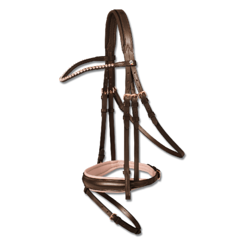 Waldhausen Rose Gold Bridle - BROWN
