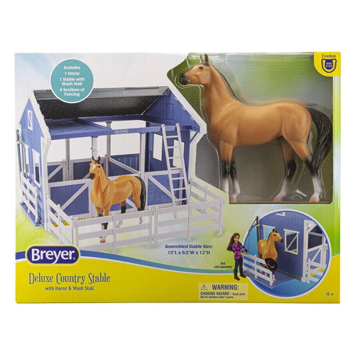 Breyer Freedom Deluxe Country Stable with Horse & Wash Stall