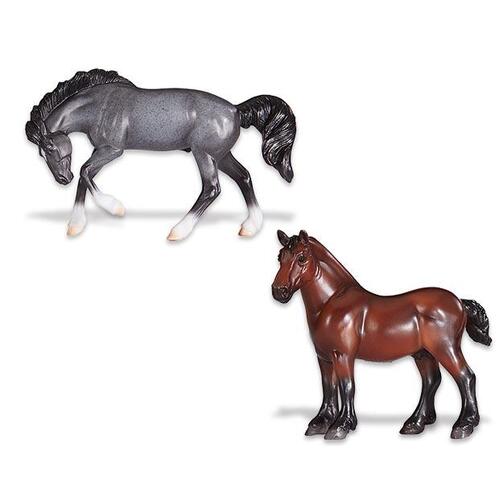 Breyer Stablemates Mystery Foal Surprise 10 Draft & Mustang 